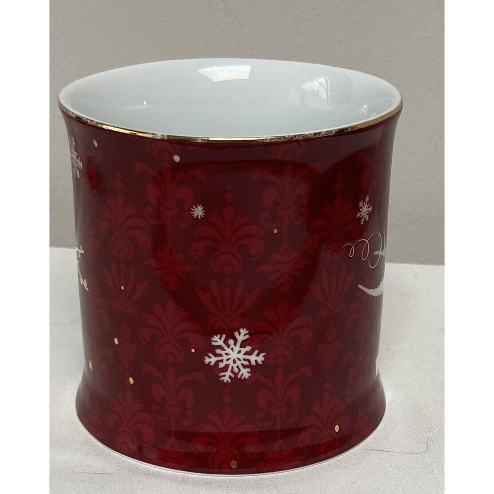 2010 Starbucks Mug Designed by Rosanna Birds Branch Gold 12oz Holiday - Picture 3 of 9